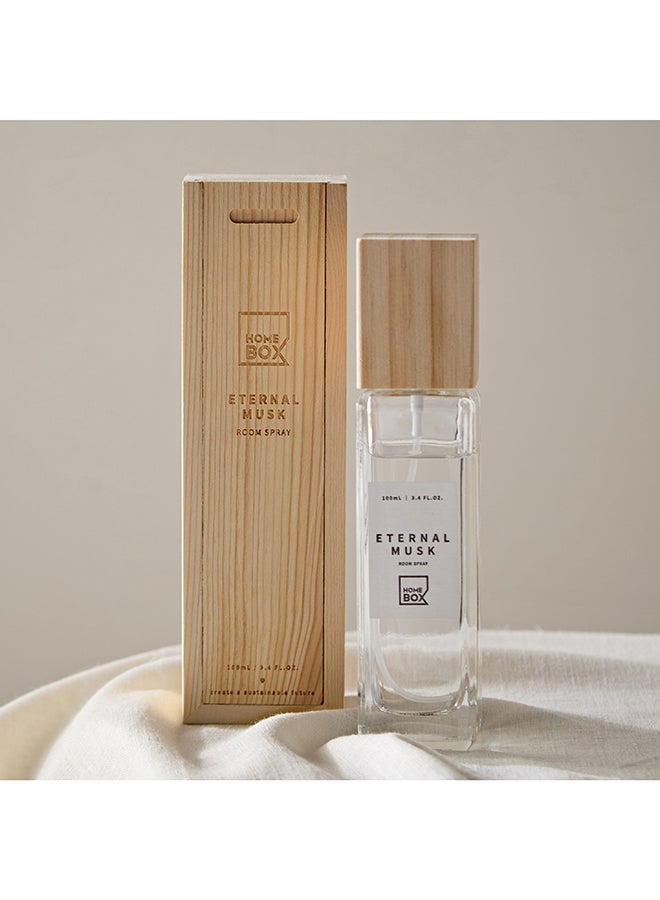 Home Box Eden Eternal Musk Room Spray with Wooden Lid - 100 ml - Image 1
