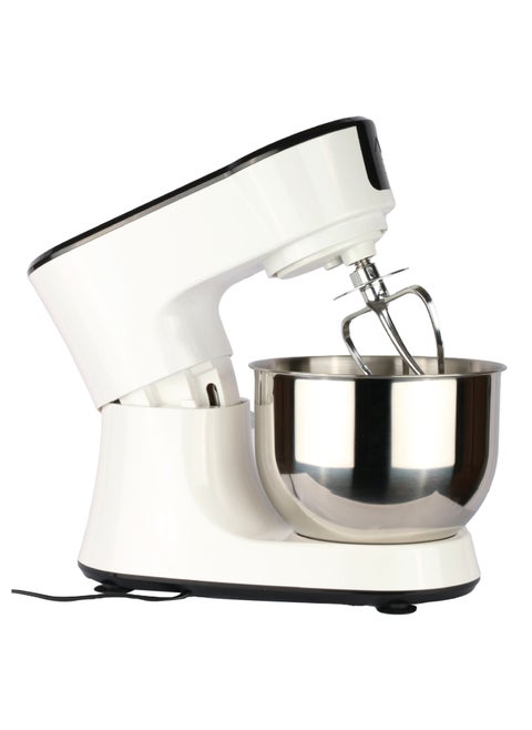 Stand Mixer 4.8L 1000W 6 Speed Pulse Function 3 Aluminum Whisks Stainless Steel Bowl Lid Splash Guard