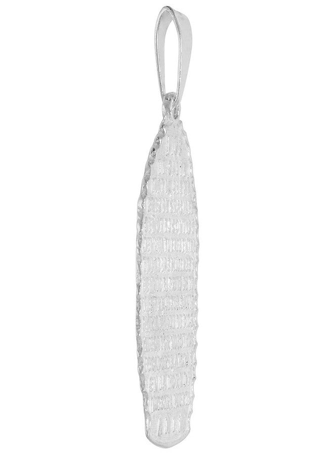 سابرينا سيلفر قلادة فضية إسترلينية بيضاوية الشكل مقاس 1.5 بوصة عليها ميدالية سيدة غوادالوبي، مكتوب عليها صلاة "الله يحفظك يا مريم". - Image 3