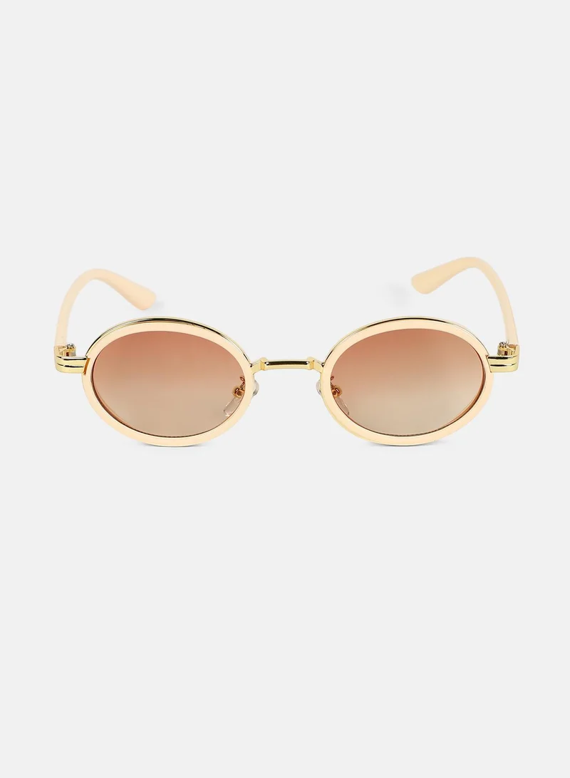 صوص هاوت نظارة شمسية بعدسات بيضوية كامل الحواف مع حماية من الأشعة الشمسية للنساء