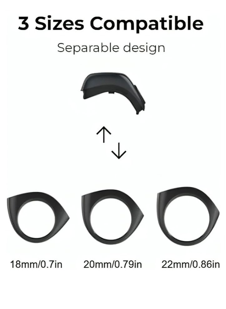 iQIBLA Waterproof Smart Tasbeeh Ring 18mm 20mm 22mm with Vibrating Reminder Tasbeeh Counter, Bluetooth Connection, 5 Daily Prayer Reminders, Long Lasting Battery and Charging Case  - Image 3