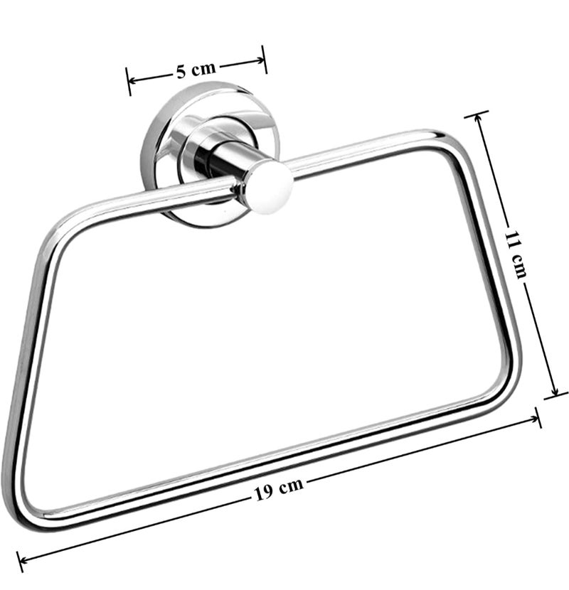 Napkin Towel Stand Stainless Steel Napkin Ring Towel Stand Napkin Hanger Towel RingHolderHanger Size 10X10X5 CMS coler Silver Pack of 1pc  - Image 4