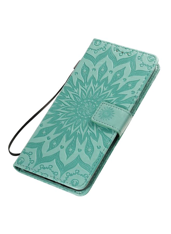 Zaboon Case For Galaxy S20 Ultra Sun Print Horizontal Flip Protective Case with Holder & Card Slots & Wallet - Image 5