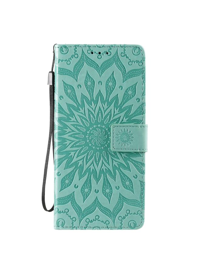 Zaboon Case For Galaxy S20 Ultra Sun Print Horizontal Flip Protective Case with Holder & Card Slots & Wallet - Image 2