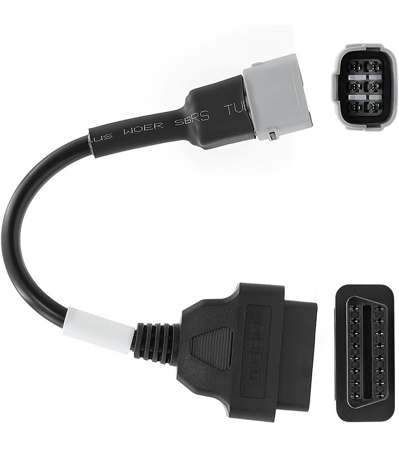 OBD2 OBDII Diagnostic Cable 6 Pin to 16 Pin Adapter Compatible Suzuki Motorcycle - Image 3