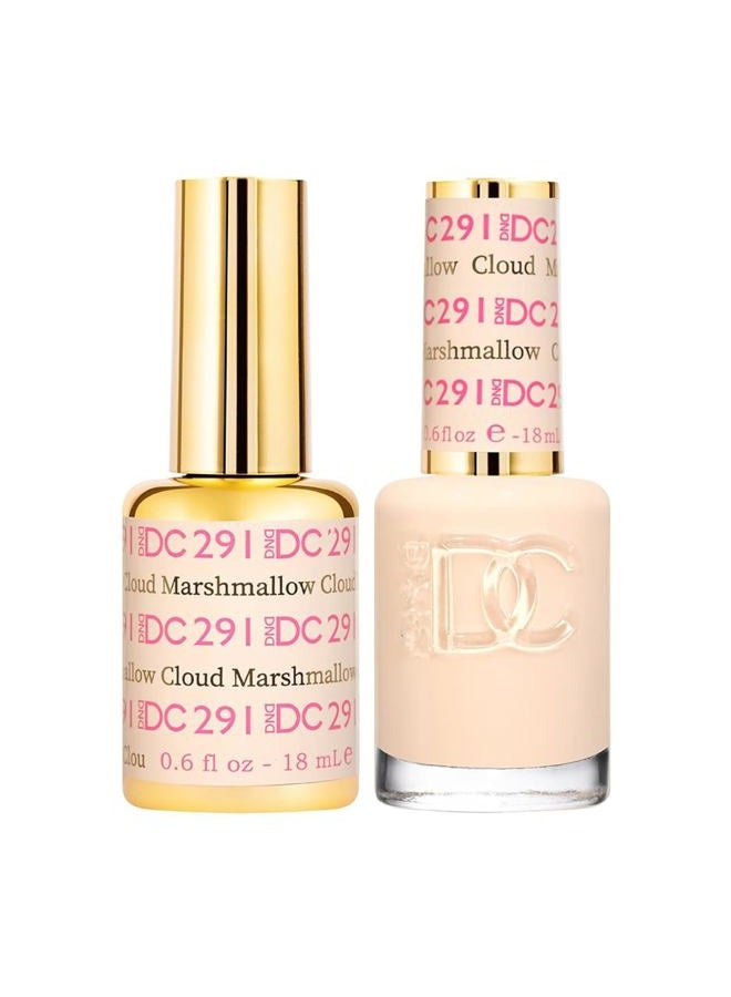 DAISY DND مجموعة طلاء الأظافر الجل من DC - 1 لكل من طلاء الجل البيج وطلاء الأظافر البيج، 291 سحابة مارشميلو، 0.5 أونصة سائلة - Image 1