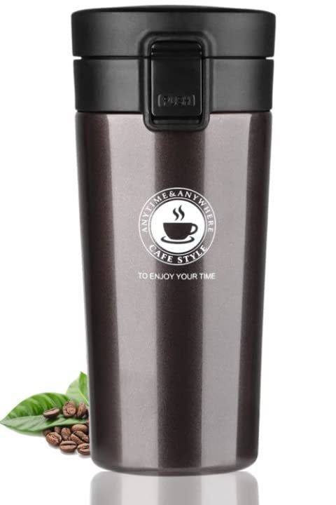 Vroxy Vacuum Insulated Hydra Coffee Mug Stainless Steel Travel Mug Spill Proof Hot and Cold - Image 1
