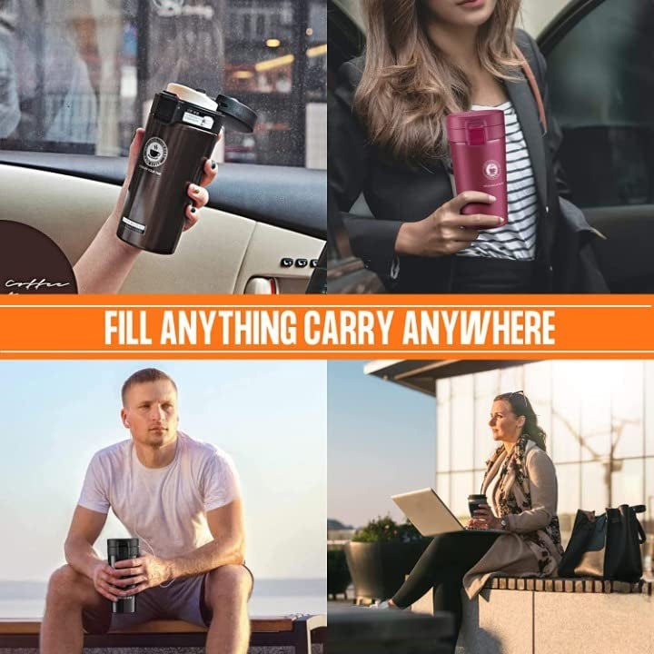 Vroxy Vacuum Insulated Hydra Coffee Mug Stainless Steel Travel Mug Spill Proof Hot and Cold - Image 5