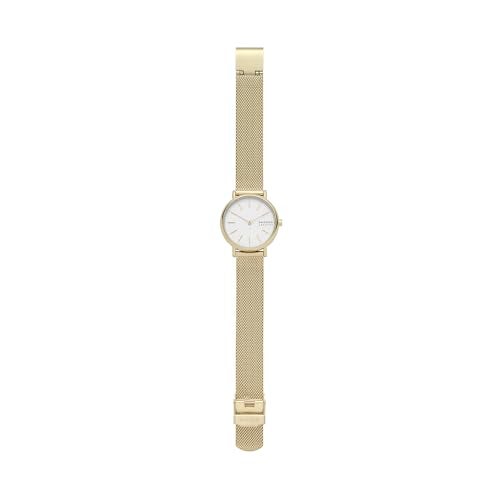 Skagen Women's Signatur Lille Two-Hand Gold Stainless Steel Mesh Band Watch (Model: SKW2693) - Image 3