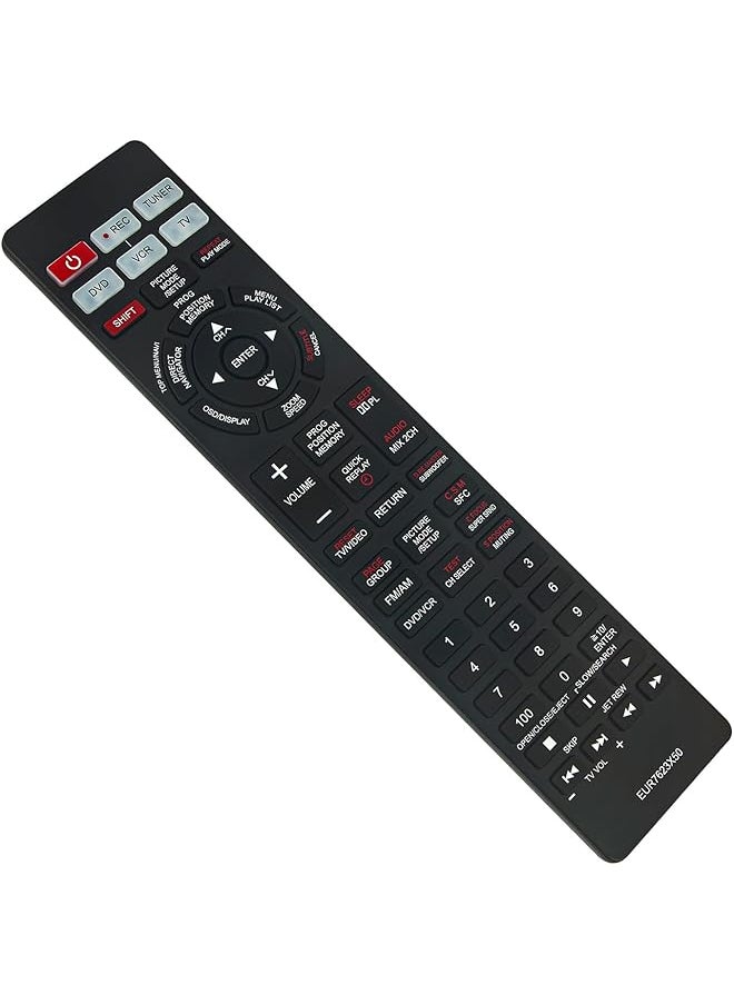 erorex - Replaced Eur7623X50 Remote Control Compatible With Panasonic Dvd Vcr Sa Ht790Vp Sa Ht810 Sa Ht80Ov Sc Ht810 Sc Ht800V Sc Ht810V Sa Ht79Q Sa Ht790V Sc Ht810V Sa Ht810V Sc Hi790 Sc Ht790V - Image 1
