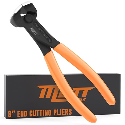 AMERICAN MUTT TOOLS Mutt Tools 8 Inch End Cutting Pliers Heavy Duty – CRV End Nippers Tool – Nail Puller Pliers, Nail Puller Tool - Image 1
