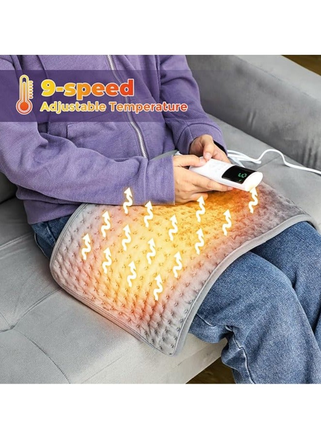 general Electric heating pad with automatic shutdown, fast heating technology and overheating protection, 9 temperature levels, 4 kinds of timer, for neck and shoulders - Image 2