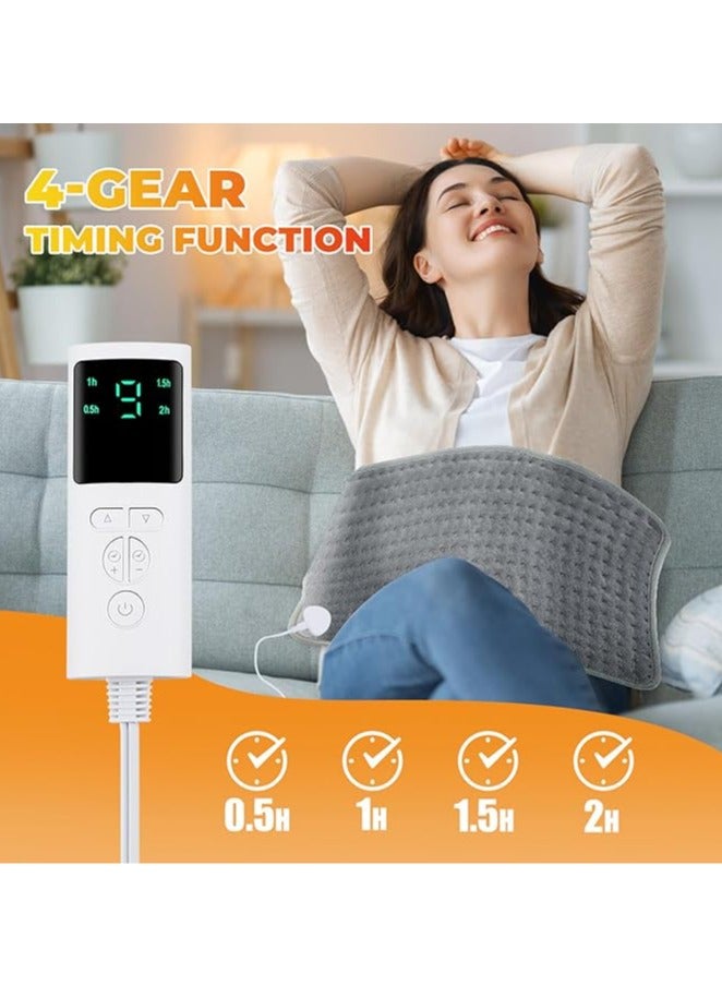 general Electric heating pad with automatic shutdown, fast heating technology and overheating protection, 9 temperature levels, 4 kinds of timer, for neck and shoulders - Image 3