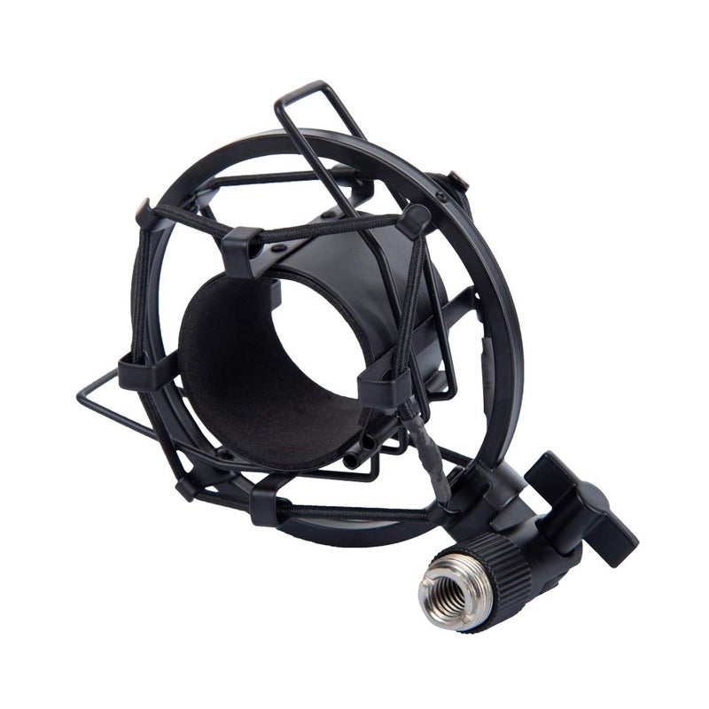Hawk Proaudio SM02 Universal Shock Mount for Large Diaphragm Condenser Microphone, 42-48 mm (Black) - Image 2