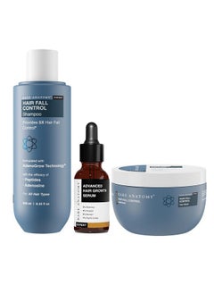 BARE ANATOMY Anti-Hair Fall Shampoo + Mask | Provides 5X Hair Fall Control | For Hair Fall | For All Hair Types |Advanced Hair Growth Serum | Hair Growth & Hair Fall Control Serum For Women & Men  - Image 1