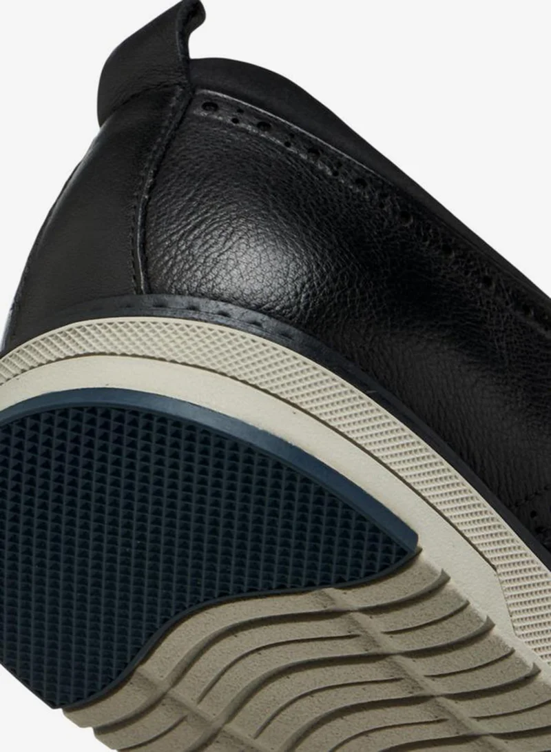 DUCHINI  Men'S Leather Solid Lace-Up Sneakers for Men | Best Price UAE