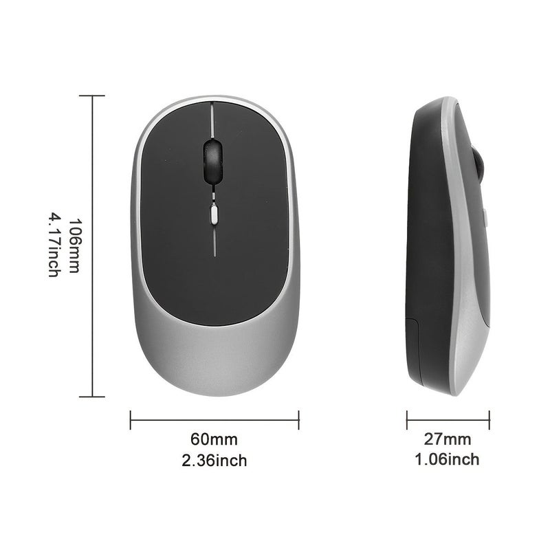 ٢ فأرة لاسلكية USB 4G، وردية اللون، فأرة حاسوب محمولة للمكتب، تصميم مريح، ثابتة وناعمة، زمن استجابة منخفض، مناسبة لأجهزة الكمبيوتر والحواسيب المحمولة واللابتوب والألعاب. - Image 2