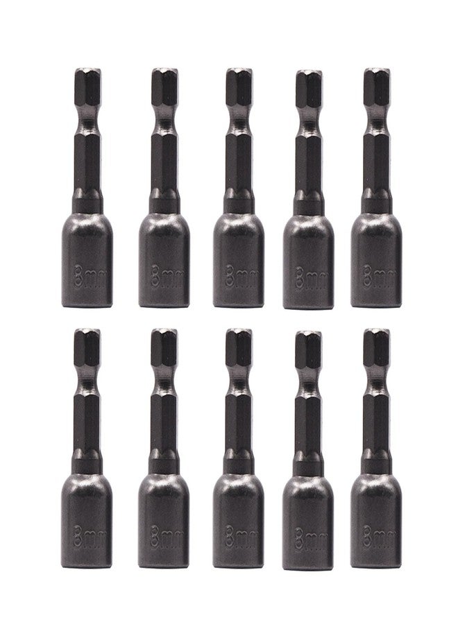 YXQ 5/16 Nut Driver Magnetic Power 8mm Socket Adapter Drill Impact Bit Set 1/4 inch Hex for Power Tools, 10-Piece - Image 1