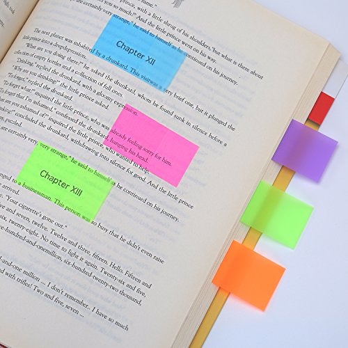 Pangda 560 Sheets Welcome Back to School Flags Index Tabs Sticky Notes Writable Labels Page Marker Bookmarks Text Highlighter Strips, 20 x 45 mm, 4 Sets, 7 Colors - Image 3