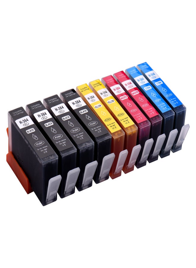 Ink Cartridges Replacement for HP 364XL 364 XL Compatible with HP Photosmart 5388 5510 5522 7510 7520 B8550 B8553 B8558 C309 C309a HP Officejet 4610 4620 4622 HP Deskjet 3070A 3520 3522 4622 Printer, 10 Pack - Image 1