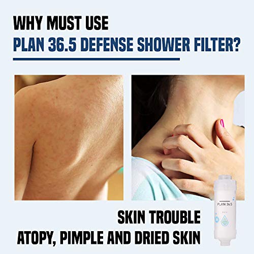 Plan 36.5 Premium Vitamin C Deluxe Korean Shower Filter for Bathroom Shower | Hard Water Filter | Hard Water Softener for Tap and Shower | Shower Filter for Hard Water for Hair - Image 4