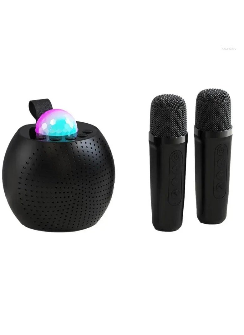 Generic Microphones Karaoke Machine Voice Changing With 2 Wireless Light Design For Indoor Outdoor Fun  - Image 1