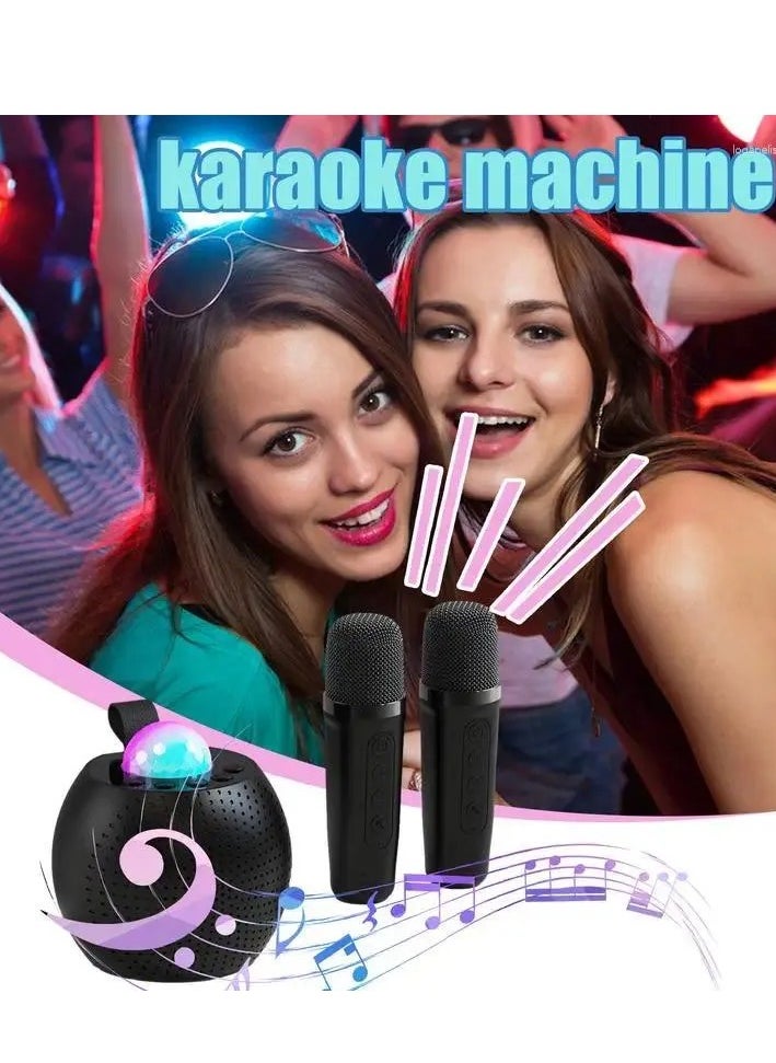 Generic Microphones Karaoke Machine Voice Changing With 2 Wireless Light Design For Indoor Outdoor Fun  - Image 3