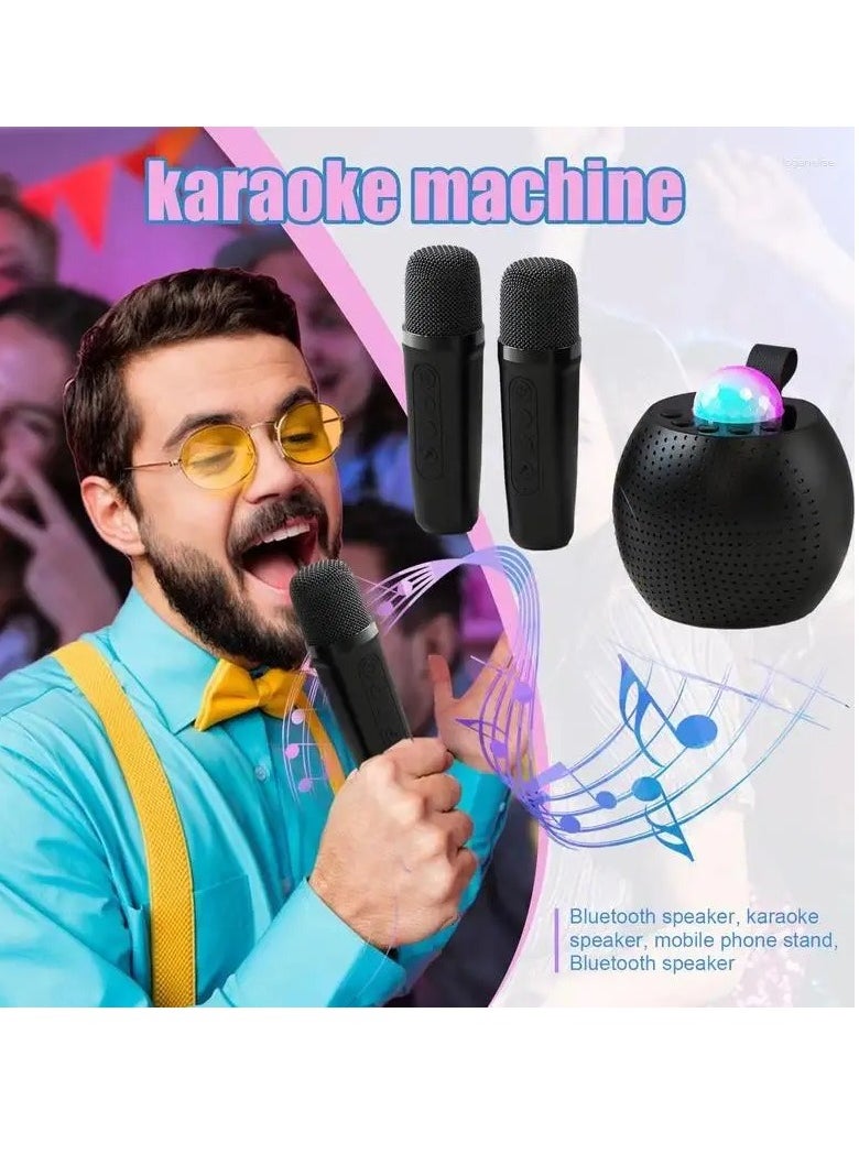 Generic Microphones Karaoke Machine Voice Changing With 2 Wireless Light Design For Indoor Outdoor Fun  - Image 4
