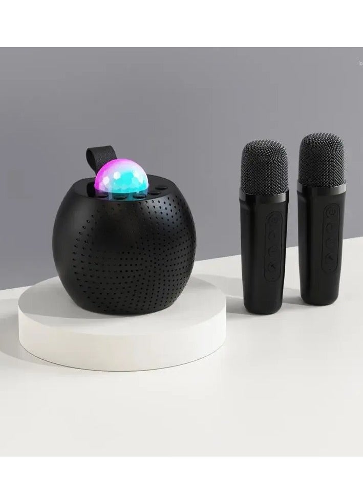 Generic Microphones Karaoke Machine Voice Changing With 2 Wireless Light Design For Indoor Outdoor Fun  - Image 2