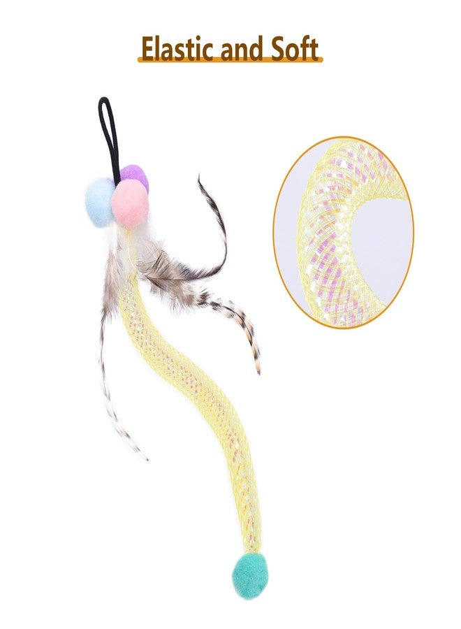 ORSDA 3 PCS Replacement Refills, Feather Tail, Elastic Net Tail, Plush Shrimps for Automatic Kitten Toys, only Suitable T93&T96 Cat Ball Toy - Image 5