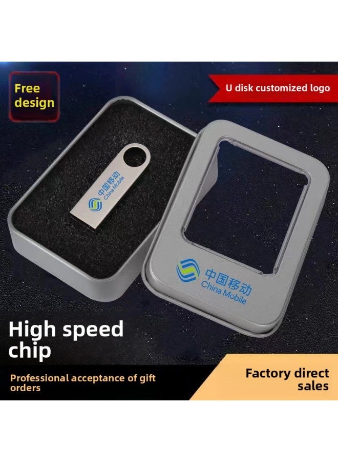 Metal U Disk Printing Logo8g Company School Gifts U Disk 32G Lettering U Disk Enterprise Bid 64G.-Color:Five-year Warranty-Capacity:128m-256g Custom  - Image 4