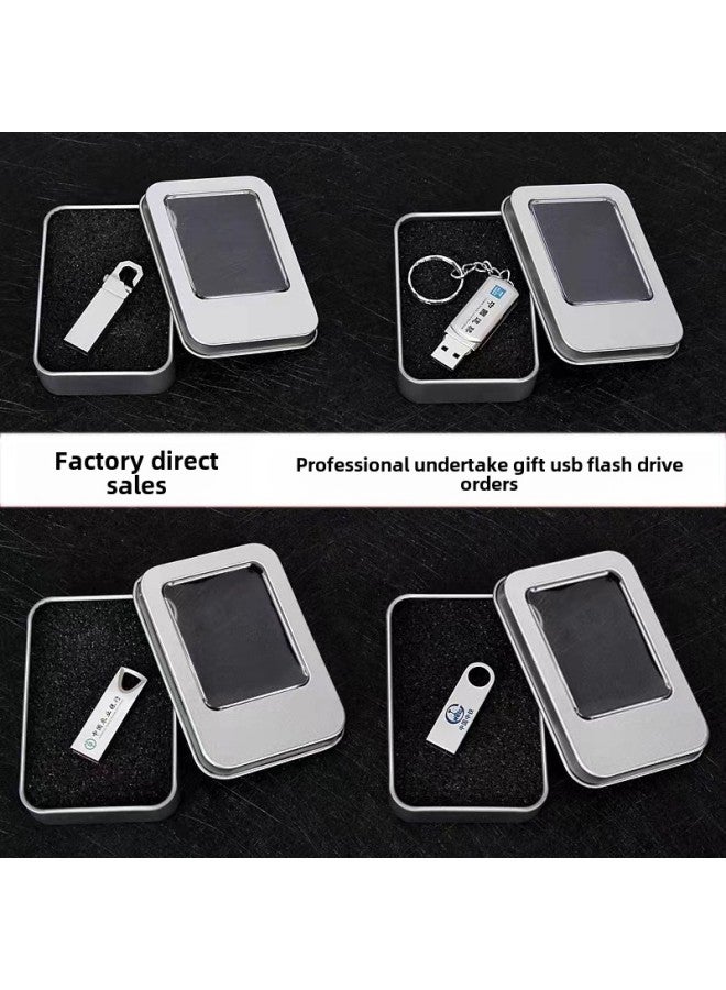 Metal U Disk Printing Logo8g Company School Gifts U Disk 32G Lettering U Disk Enterprise Bid 64G.-Color:Five-year Warranty-Capacity:128m-256g Custom  - Image 3