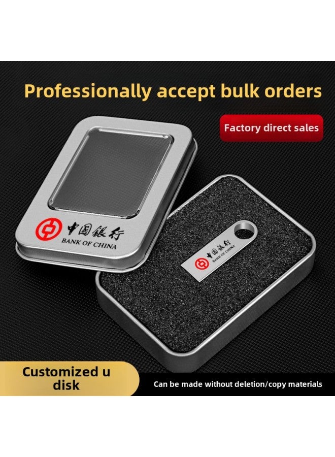 Metal U Disk Printing Logo8g Company School Gifts U Disk 32G Lettering U Disk Enterprise Bid 64G.-Color:Five-year Warranty-Capacity:128m-256g Custom  - Image 5