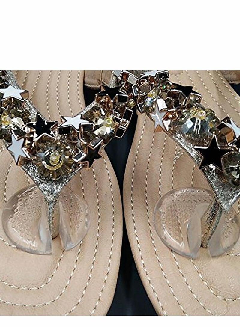KASTWAVE Toe Protectors, 3 Pairs Clear Non-Slip Silicone Thong Sandal Flip-Flop Gel Guards Cushions Protectors for Women Men (Particles Surface) - Image 5