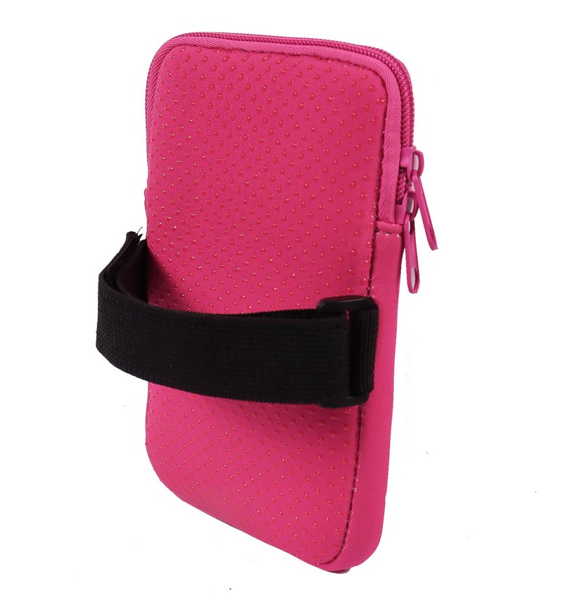 LMYUHONG Water Bottle Pouch For Stanley cup accessories 40oz 20oz 30oz,tumbler pouch with Versatile Pocket, for Cards, Keys,Earphone. Fits for Phones, Use for Running, Walking, Hiking,Biking,DeepPink - Image 5