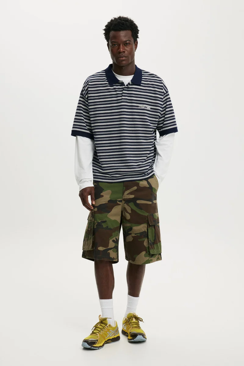 كوتون اون Box Fit Short Sleeve Polo
