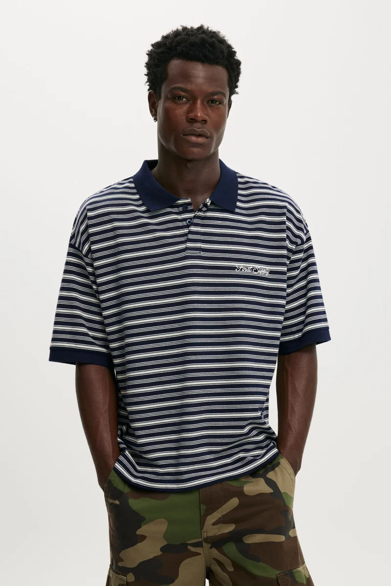 كوتون اون Box Fit Short Sleeve Polo