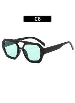 New Punk Vintage Sunglasses Women Party Oversized Sun Glasses Women Personality Simple Eyewear Retro Female Gafas De Sol-Lenses Color:C6-Frame Color:1PC