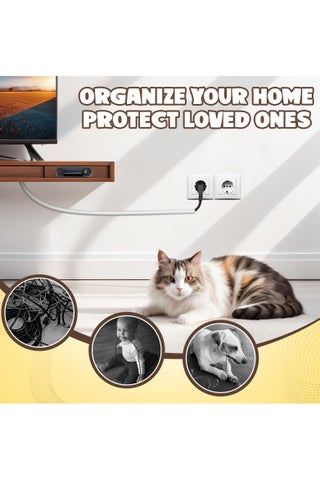 Wall Cable Hider – Flexible Self-Adhesive Cord Cover, Side-Open Design For TV & HDMI Cables (39")