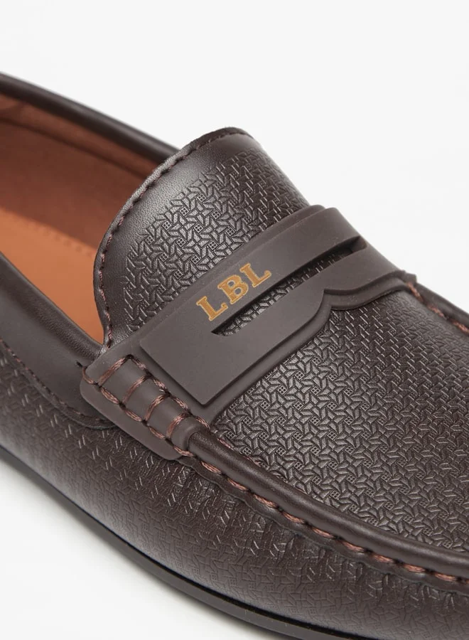 ال بي ال من شو اكسبرس Boy's Textured Slip-On Loafers Ramadan Collection