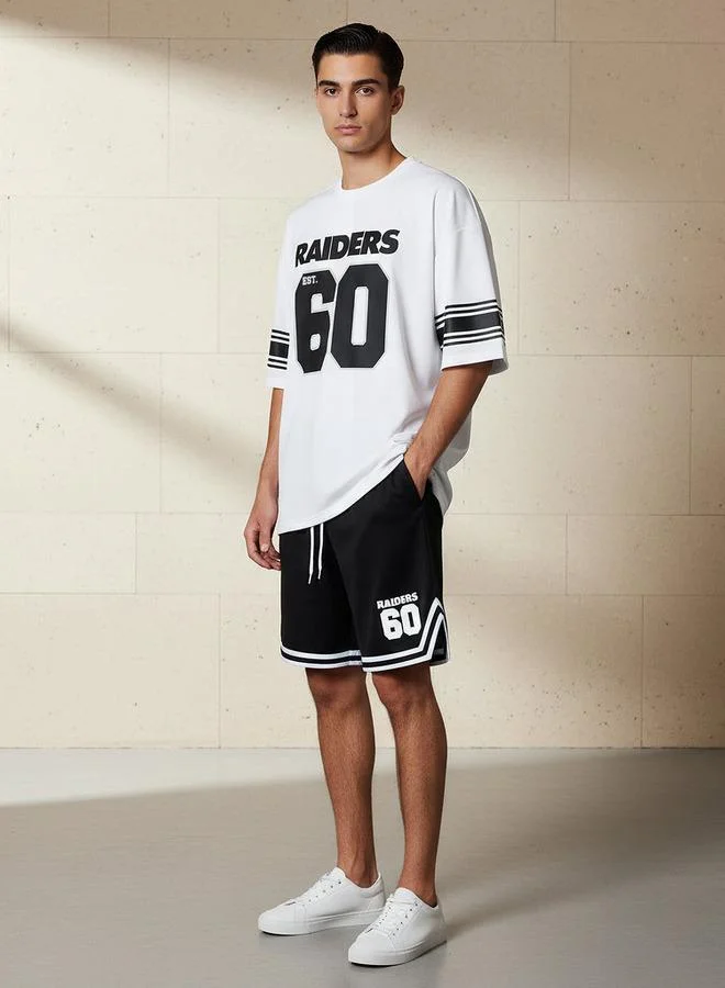 اس بي كاركترز Men Relaxed Fit Round Neck Short Sleeves Green Bay Packers Print T-shirt