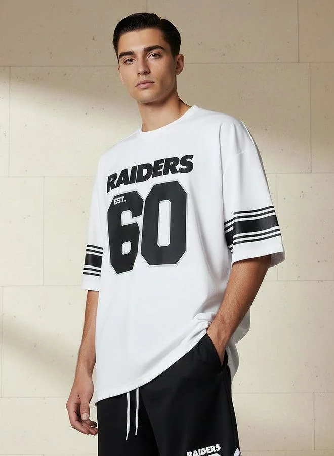 اس بي كاركترز Men Relaxed Fit Round Neck Short Sleeves Green Bay Packers Print T-shirt