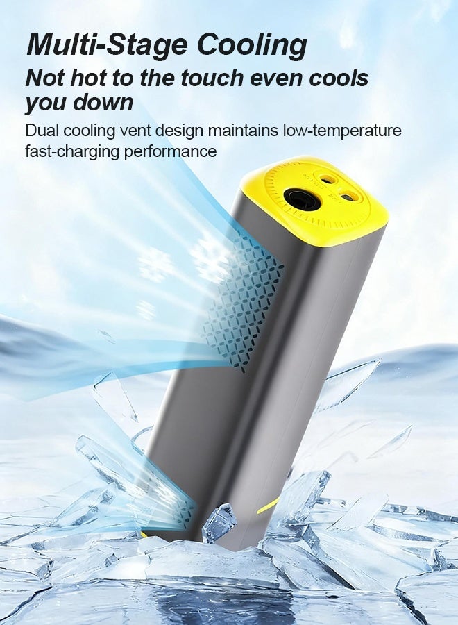 كارسن منفاخ إطارات السيارة، مضخة ضاغط هواء محمولة بجهد 12 فولت تيار مستمر - كابل بطول 3 أمتار، ضبط ضغط رقمي مسبق مع إيقاف تلقائي، ضوء طوارئ LED، حماية من الصمامات للسيارة والدراجة النارية - Image 5