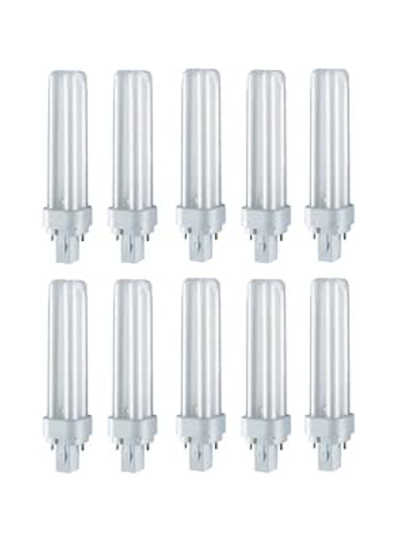 OSRAM Osram Dulux SE 2G7 Bulb 9W840 Cool White 2 Pin  Pack Of 10 - Image 1
