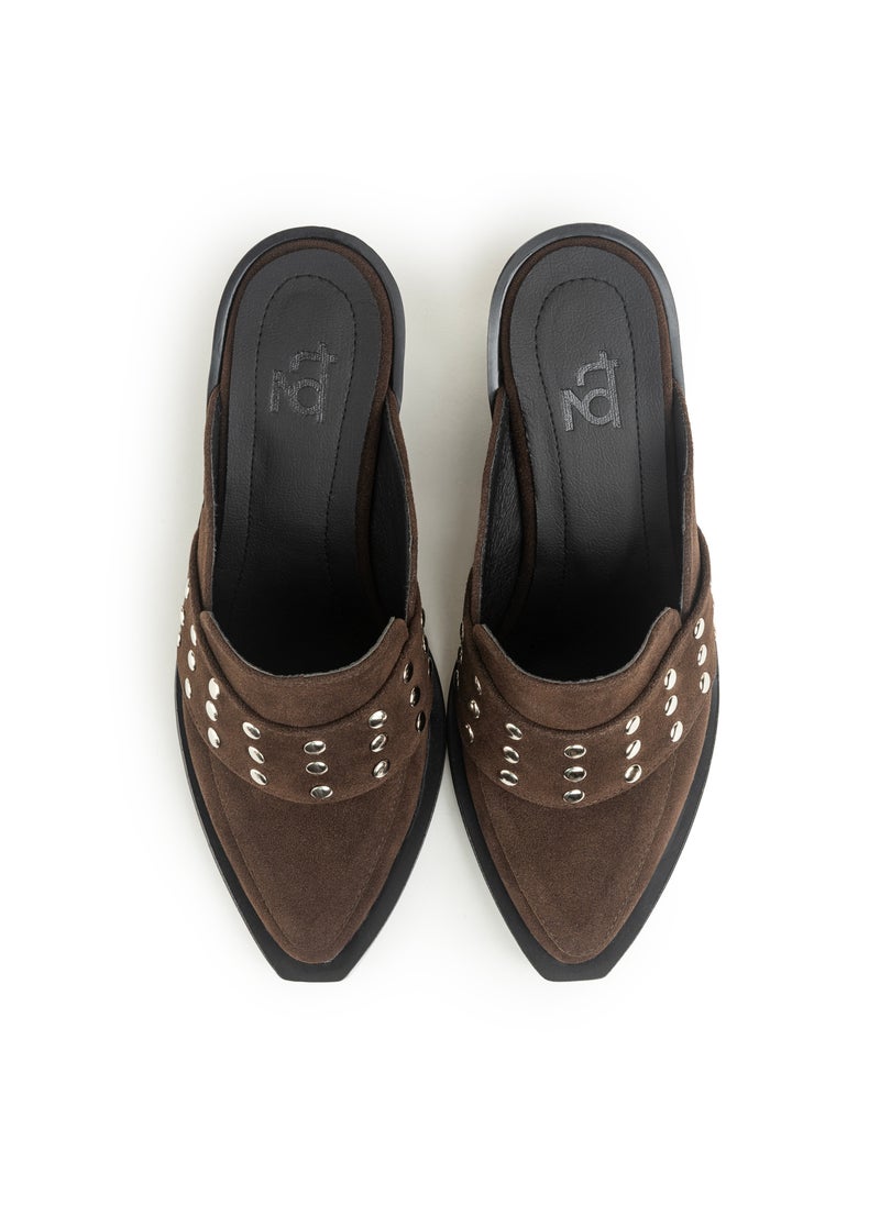 TGS Studded Band Heel Mules  - Image 3