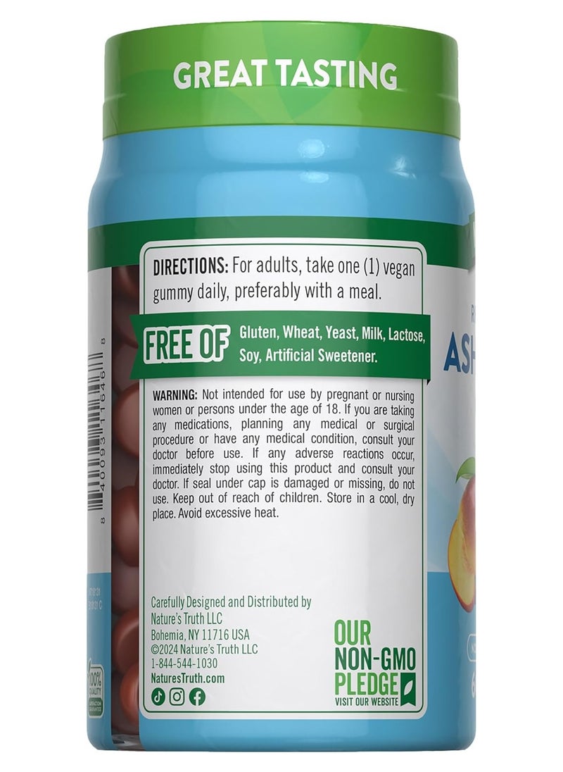 Nature's Truth - Ashwagandha Gummies Vegan Gluten Free Natural Tropical, 60 Vegan Gummies - Image 1