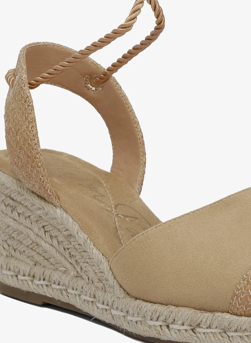 London Rag Tan Lace-Up Crochet Espadrilles in Tan for Women | Best Price UAE