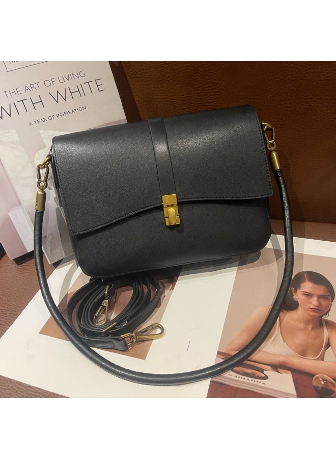 Leather Bag Women's  New Spring And Summer Niche Design Women's Bag High-end Small Square Bag Commuter Shoulder Crossbody Bag - Image 1