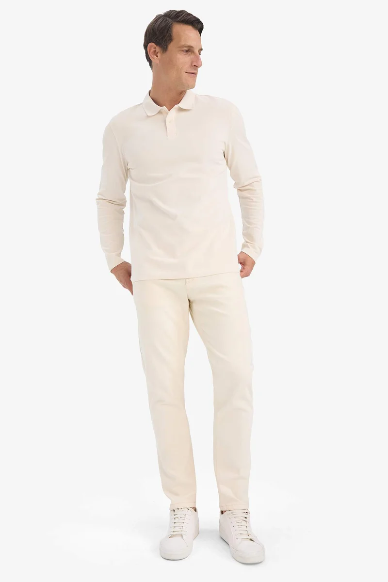 ديفاكتو New Regular Fit Pique Polo T-Shirt