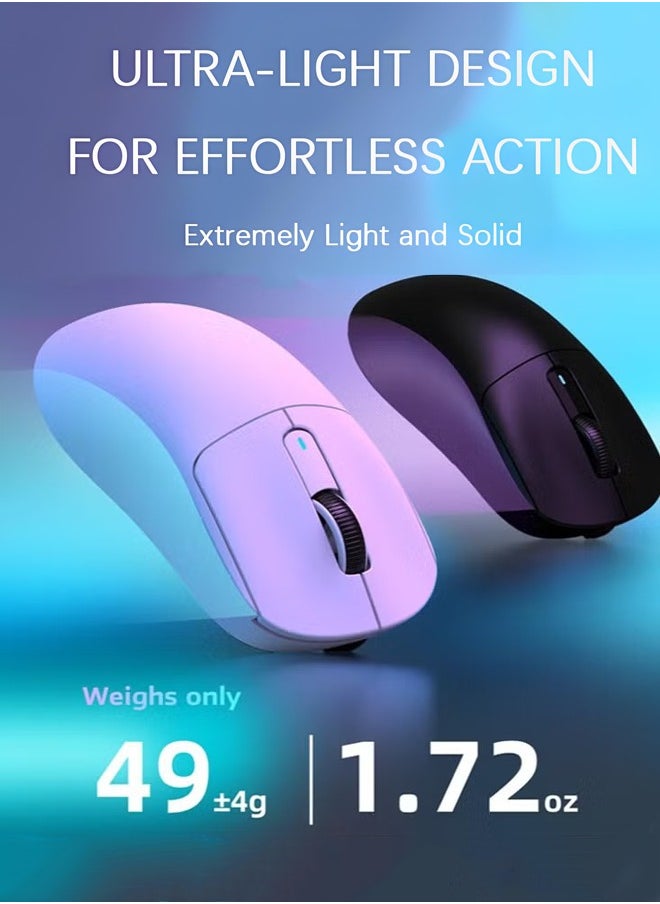 Attack Shark X3 Lightweight Wireless Gaming Mouse with Tri-Mode 2.4G/USB-C Wired/Bluetooth,Up to 26K DPI, PAW3395 Optical Sensor,5 programmable Buttons for PC/Laptop/Win/Mac  - Image 3